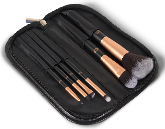 Изображение Rio Essential Cosmetic Brush Collection Zestaw pdzli do makijau