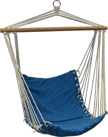Picture of Royokamp  Hamak fotel brazylijski Natura 100x50cm z wszyt poduszk niebieski