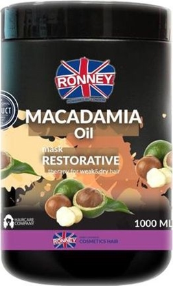 Изображение Ronney Macadamia Oil Complex Professional Mask Restorative maska do włosów z olejem macadamia 1000ml