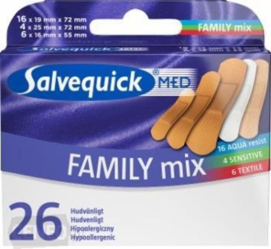 Изображение Salvequick  Plastry Family Mix 1op.-26szt