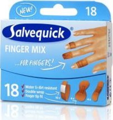 Picture of Salvequick  Salvequick Plastry Finger Mix 1op.-18szt