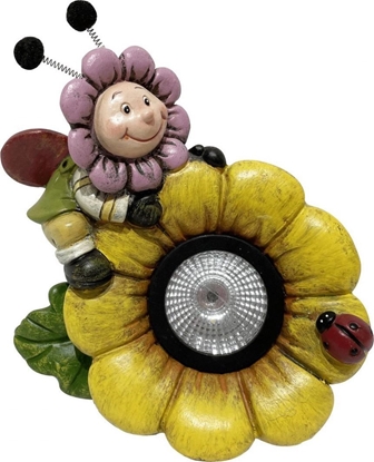 Attēls no Saska Garden Dekoracja ogrodowa lampa solarna kwiat 15x9,5x13cm