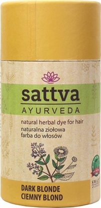 Attēls no Sattva SATTVA_Natural Herbal Dye for Hair naturalna ziołowa farba do włosów Dark Blonde 150g