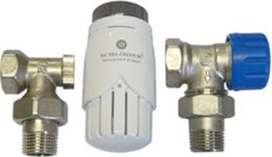 Picture of Schlosser Zestaw armatury grzejnikowej wersja ktowa (602200001)