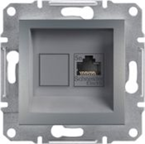 Picture of Schneider Electric Gniazdo komputerowe Asfora kat. 5e UTP bez ramki stal (EPH4300162)