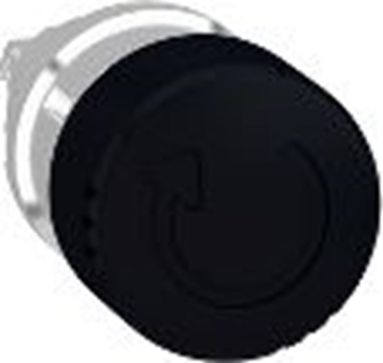 Изображение Schneider Electric Przycisk grzybkowy Ø30 czarny obrót bez podświetlenia metalowy zwykły (ZB4BS42)