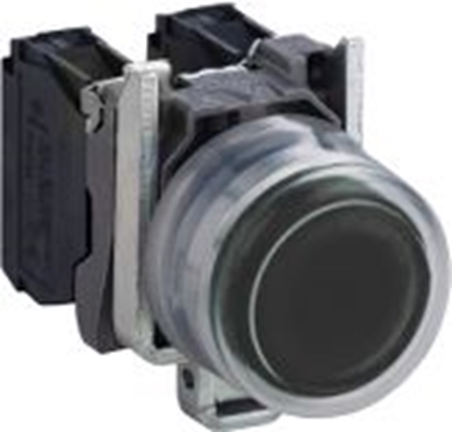 Изображение Schneider Electric Przycisk sterowniczy 22mm czarny z samopowrotem z podwietleniem 1Z (XB4BP21)
