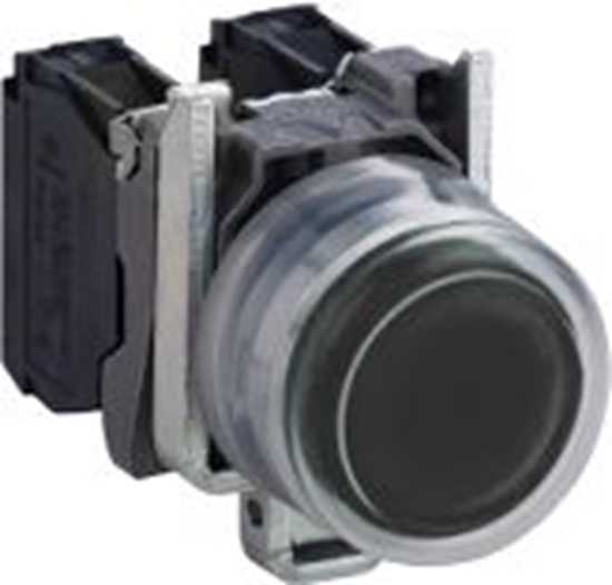 Picture of Schneider Electric Przycisk sterowniczy 22mm czarny z samopowrotem z podwietleniem 1Z (XB4BP21)