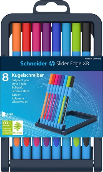 Picture of Schneider Zestaw dugopisów SCHNEIDER Slider Edge, XB, 8 szt., miks kolorów