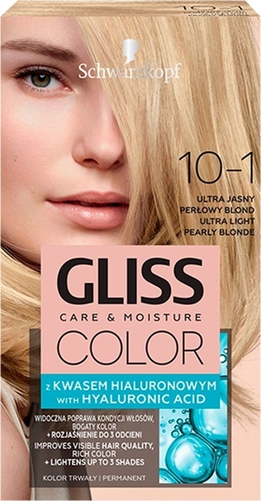 Picture of Schwarzkopf Gliss Color nr 10-1 ultra jasny popielaty blond