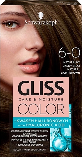 Picture of Schwarzkopf Gliss Color nr 6-0 naturalny jasny brz