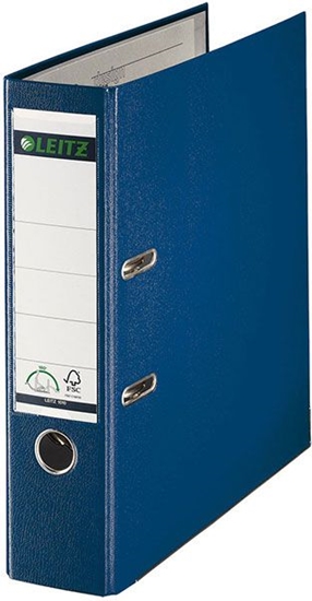 Picture of Leitz Plastic Lever Arch File A4 80mm 180° Blue ring binder