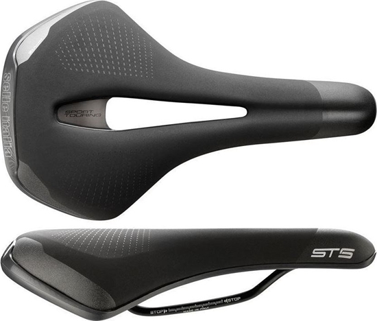 Picture of Selle Italia Siodo SELLE ITALIA SPORTOURING ST 5 FLOW S (id match - S2) Fec Alloy 7x9, soft-tek, czarne (NEW)