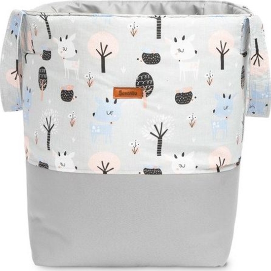 Изображение Sensillo KOSZ NA ZABAWKI MEDIUM 35X47 CM JELONKI SZARE