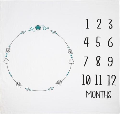 Attēls no Sensillo Pieluszka Mulinowa, Biaa, 120x120 cm