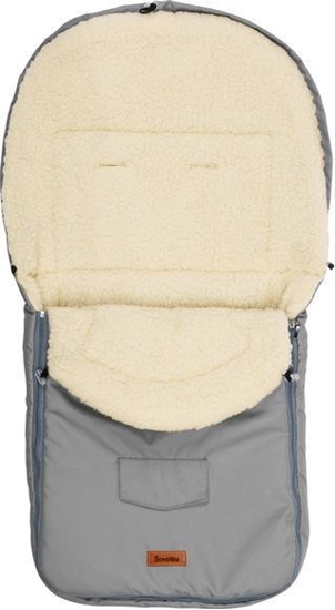 Изображение Sensillo piworek z weny do wózka light grey 95x40 cm