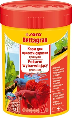 Attēls no Sera Bettagran Nature 100 ml, granulat - pokarm wybarwiajcy