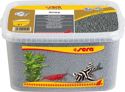 Attēls no Sera wirek do akwarium Gravel Gray O 2 - 3 mm 6 l, szary