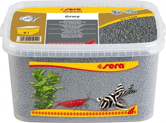 Picture of Sera wirek do akwarium Gravel Gray O 2 - 3 mm 6 l, szary