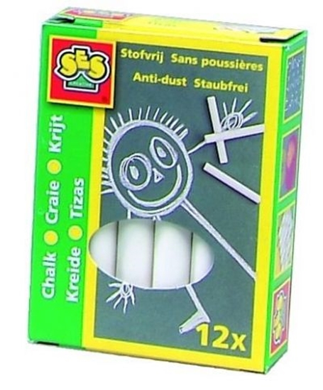 Picture of SES Kreda niepylca biaa 12 szt