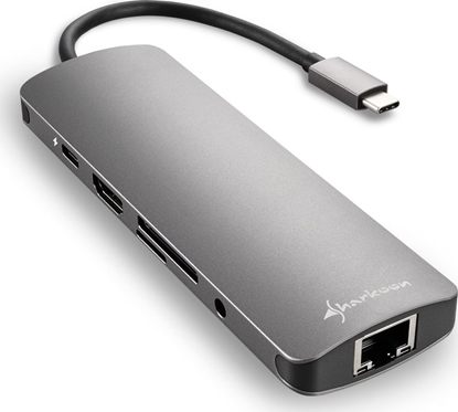 Attēls no Stacja/replikator Sharkoon Combo Adapter USB-C