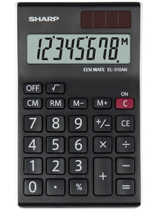 Attēls no Sharp EL-310AN calculator Desktop Display Black, White