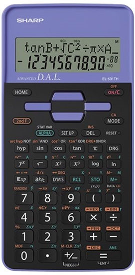 Изображение Sharp EL-531TH calculator Pocket Scientific Black, Violet