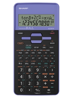 Picture of Sharp EL-531TH calculator Pocket Scientific Black, Violet