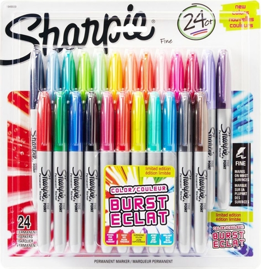 Picture of Sharpie Kup Przydasie Sharpie-zestaw markerów Fine Color Burst 24 szt