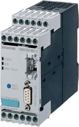 Attēls no Siemens Elektroniczny moduł zabezpieczający silnik 4we/3wy 110-240V AC/DC PROFIBUS RS485 rozszerzeniowy (3UF7010-1AU00-0)