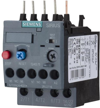 Picture of Siemens Przekaźnik termiczny 1,8 - 2,5A S00 (3RU2116-1CB0)