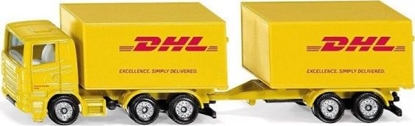 Изображение Siku Pojazd Ciężarówka z przyczepą firmy DHL kurier