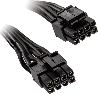 Picture of SilverStone ATX/EPS 8-pin - ATX/EPS 8-pin, 0.35m, Czarny (SST-PP06BE-EPS35)