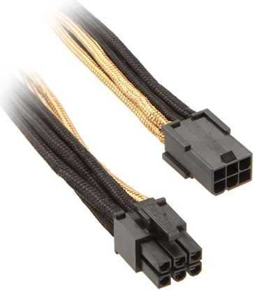 Attēls no SilverStone PCIe 6-pin - PCIe 6-pin, 0.25m, Czarno-żółty (SST-PP07-IDE6BG)