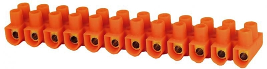 Picture of Simet Listwa zaciskowa gwintowa LTF 12-4.0 12-torowa 4mm2 pomaraczowa (21310108)