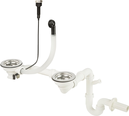 Изображение Syfon Deante Syfon rurowy podwójny 3,5" (ZXY 9973)