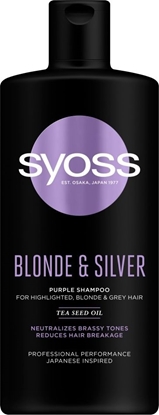 Изображение Syoss Blonde & Silver szampon przeciw żółtym tonom