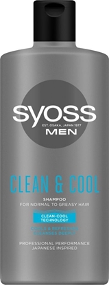Attēls no Syoss Syoss Men Clean & Cool Szampon odwieajcy - wosy normalne i przetuszczajce 440ml