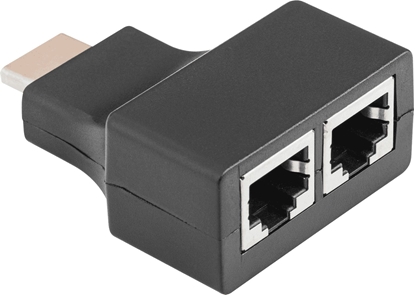 Изображение System przekazu sygnału AV Cabletech Przedłużacz extender Cabletech ZLA0798 HDMI / 2x RJ45 max 30m