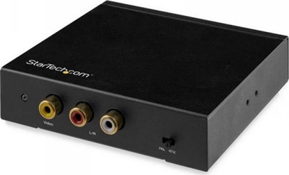 Picture of System przekazu sygnau AV StarTech StarTech HDMI TO RCA CONVERTER BOX/WITH AUDIO-COMPOSITE VID ADAPTER