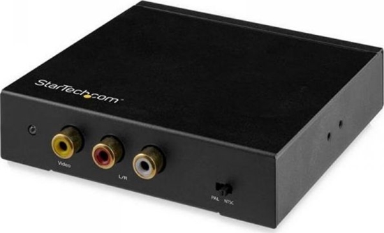 Picture of System przekazu sygnau AV StarTech StarTech HDMI TO RCA CONVERTER BOX/WITH AUDIO-COMPOSITE VID ADAPTER