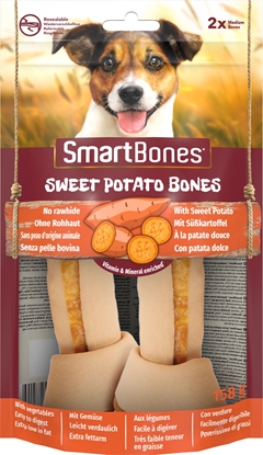 Attēls no SmartBones Sweet Potato Bones Medium 2szt. [T027415]