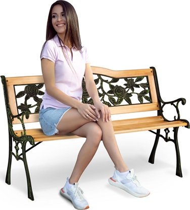 Изображение Sofotel awka parkowa z oparciem 123,5 x 74 x 48 cm Gardi Rose