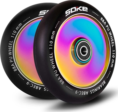 Изображение Soke Kóka do hulajnogi 110 mm pene rainbow 2szt.