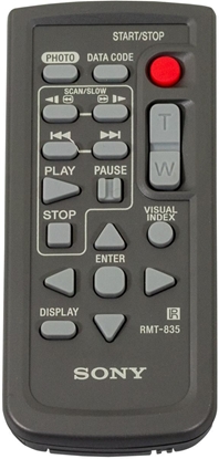 Attēls no Sony RMT-835 remote control Wired Press buttons