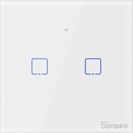Picture of Sonoff Smart Switch WiFi + RF 433 Sonoff T1 EU TX (2-channel)