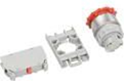 Изображение Spamel Przycisk sterowniczy 22mm czerwony bez samopowrotu 1R (SP22-B-01)