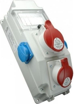 Attēls no Spamel Rozdzielnica budowlana 5P/32A 5P/16A 2x2P+Z 5 moduów (ROS 5X-15)