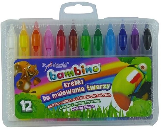 Picture of St. Majewski Kredki do malowania twarzy 12kol Bambino