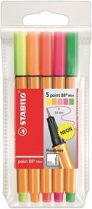 Изображение STABILO point 88 Mini fineliner Fine Multicolour 5 pc(s)